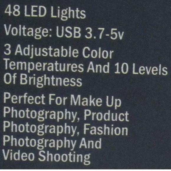 Vivitar NEW 6" Ring Light With Compact Tripod With Ball Head USB Powered TIKTOK - Picture 4 of 5